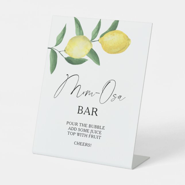 Zitrusfrüchte - Mon-osa-Bar-Poster Sockelschild (Vorderseite)