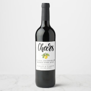 Zitrusfrüchte Orchard, Personalisiertes Weinlabel Weinetikett