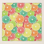 Zitrusfrüchte-Scheiben Pop Art 2 Schal<br><div class="desc">Handgezeichnetes Vektormuster mit verschiedenen Scheiben von Zitrusfrüchten</div>