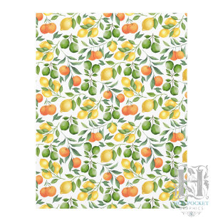 Zitrusfrüchte Scrapbook Papier