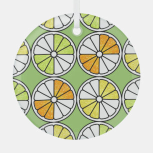 Zitrusfrüchte, Sommer nahtlos. Ornament Aus Glas