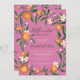 Zitrusfrüchte-Süsse-Rosa Einladung