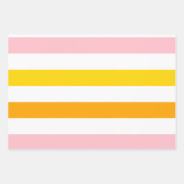 Zitrusfrüchte Umhüllungspapier Flachblatt Set 3 Geschenkpapier Set