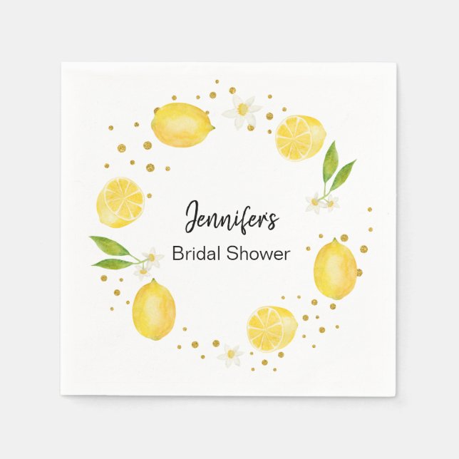 Zitrusfrüchte und Gold Serviette (Vorderseite)