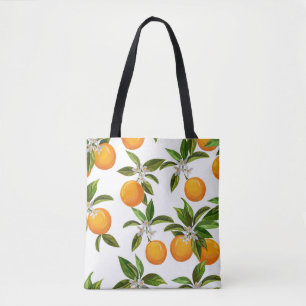 Zitrusfrüchte: Vintage digitale Illustration Tasche