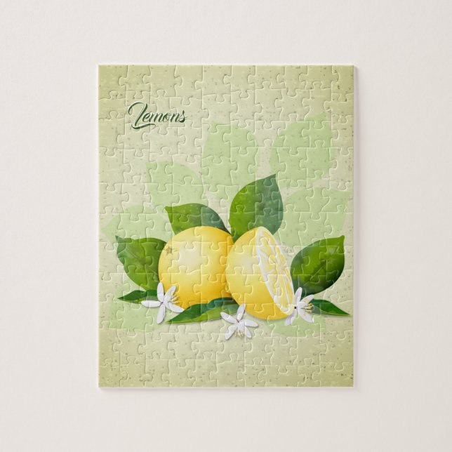 Zitrusfrüchte Zitronen Botanisch (Vertikal)