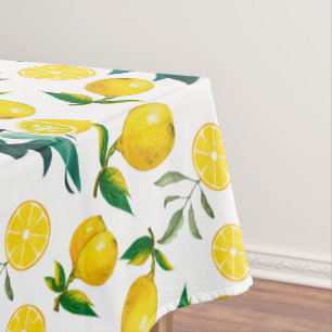 Zitrusfrüchte, Zitronen, Sommer Tischdecke