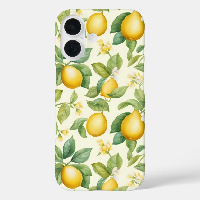 Zitrusfrüchte-Zitrusfrüchte iPhone 16 Hülle (Rückseite)