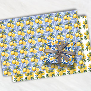 Zitrusfrüchte Zitrusfrüchte tropischen Sommer Geschenkpapier Set