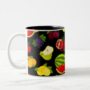 Zitrusfrüchte Zweifarbige Tasse