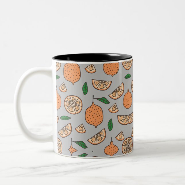 Zitrusfrüchte Zweifarbige Tasse (Links)