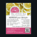 Zitrusfrüchtescheiben, Juice-Bar-Werbung Flyer<br><div class="desc">Citrus Grapefruitscheiben,  Juice Bar Advertising Flyer durch den Business Card Store.</div>