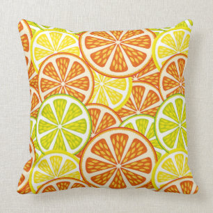 Zitrusfruchtmuster Kissen