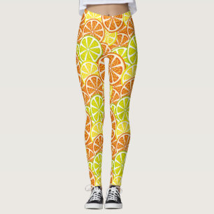 Zitrusfruchtmuster Leggings