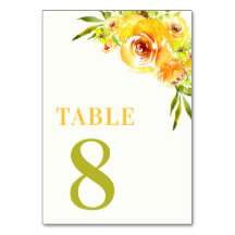 Zitrusgelbe grüne Gartenblumentisch 8 Hochzeit
