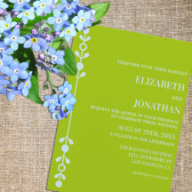 Zitrusgrüne und küstenblaue Hochzeit