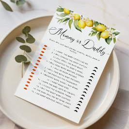 Zitruslemon, der sagte es Mommy oder Daddy Spiel