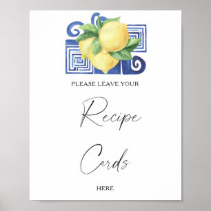 Zitruslimette - Ihre Rezeptkarte hier Poster