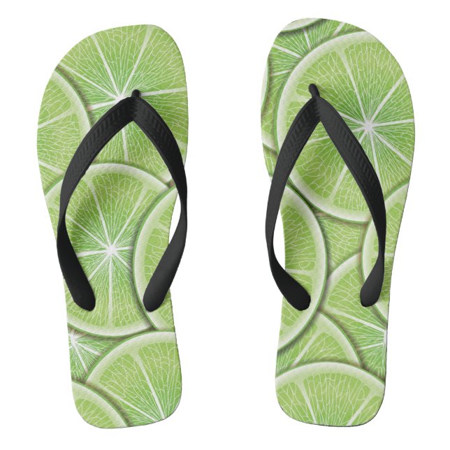 Zitrusmuster Flip Flops (Fußbett)
