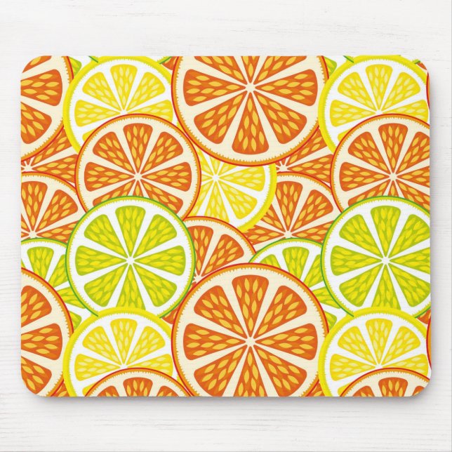 Zitrusmuster Mousepad (Vorne)