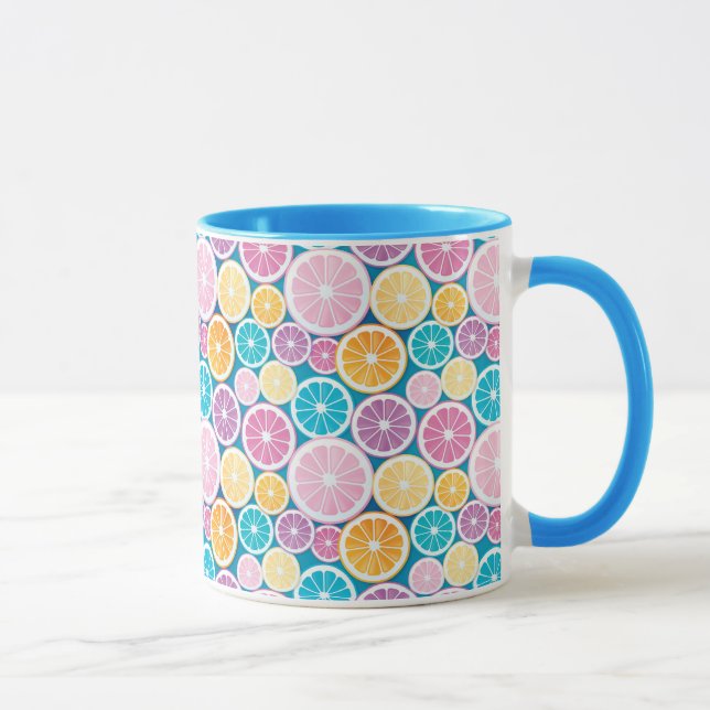 Zitrusmuster Tasse (Rechts)