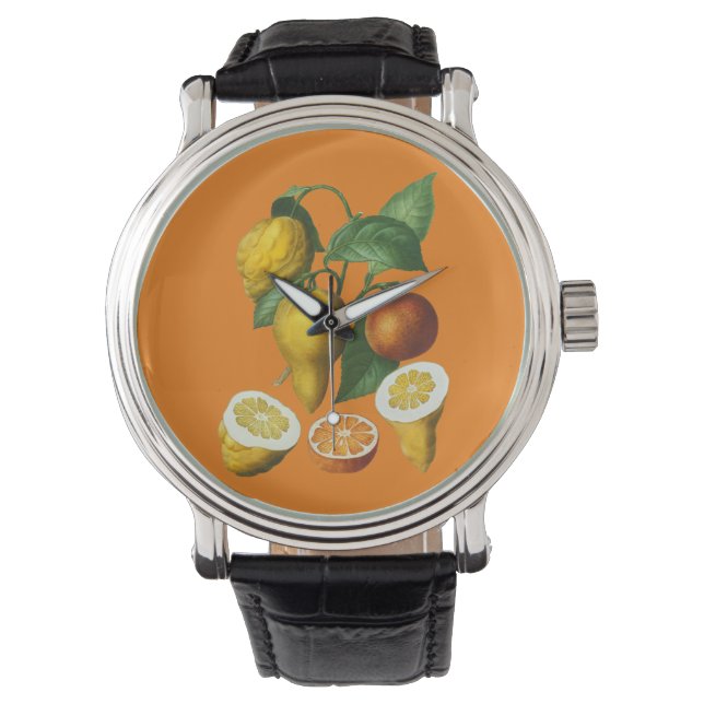 ZITRUSOBST ARMBANDUHR (Vorderseite)