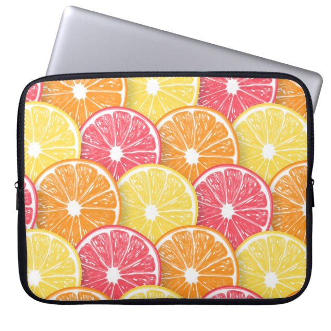 Zitrusscheiben Laptopschutzhülle (Vorderseite)