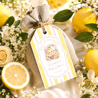Zitrusstreifen Baby Lemon Mädchen Dankeschön-Gesch Geschenkanhänger