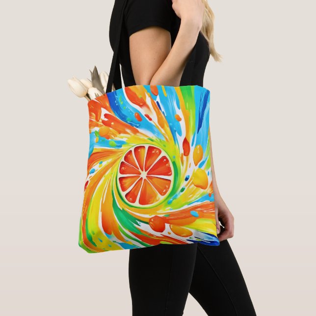 Zitruswirbeln Splash-Design Tasche (Von Nahem)