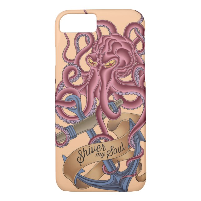 Zittern meine Krake Tatto des Soul-| Case-Mate iPhone Hülle (Rückseite)