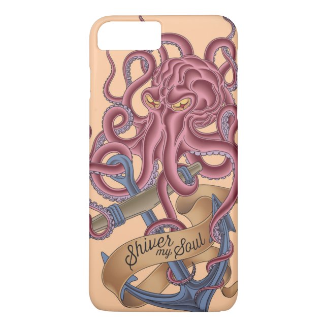 Zittern meine Krake Tatto des Soul-| Case-Mate iPhone Hülle (Rückseite)