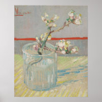 Zittern von blühendem Mandeln im Glas van Gogh Sm