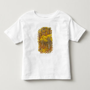 Zitterpappel-Hain in herbstlicher Hochfarbe in Kleinkind T-shirt