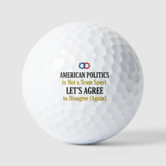 Zivil-diskurs-Politik ist kein Teambewegt-Shirt Golfball