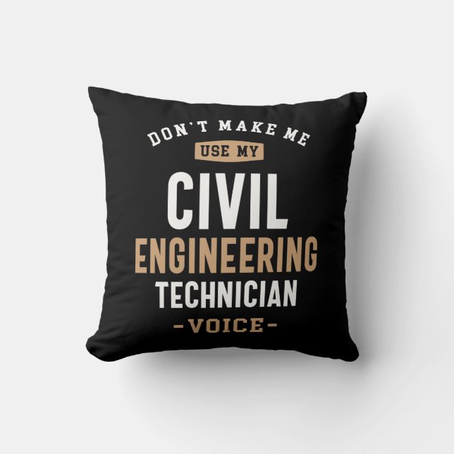 Zivil Eng Tech Voice Kissen (Vorderseite)