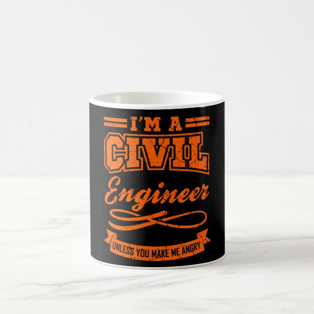 Zivil Engineer Funny Engineering Abschluss Grad Kaffeetasse (Mittel)