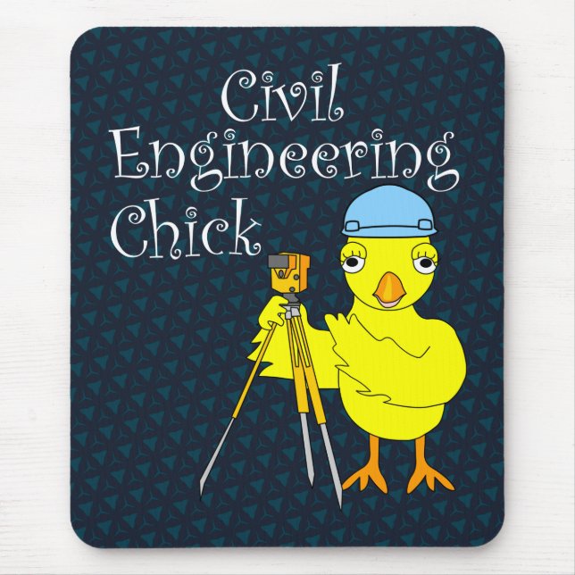 Zivil Engineering Chick Mousepad (Vorne)
