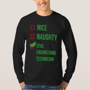 Zivil Engineering Techniker Funny Pajama Christma T-Shirt