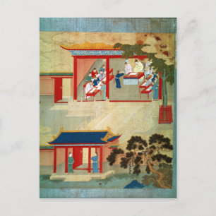 Zivil-Service-Prüfung unter Kaiser Jen Tsung Postkarte