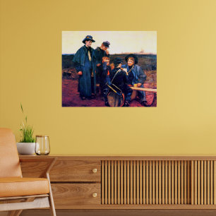 Zivil War Drummer Boys Playing Cards Julian Scott Poster