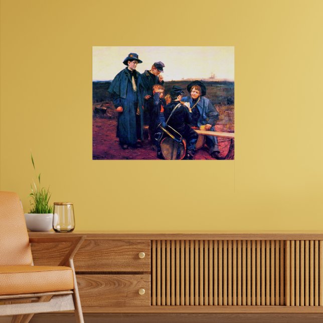 Zivil War Drummer Boys Playing Cards Julian Scott Poster (Wohnzimmer 2)