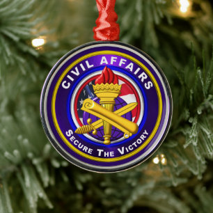 Zivilangelegenheiten Weihnachten Ornament Aus Metall