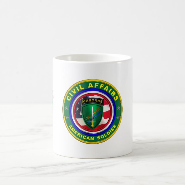 Zivile Angelegenheiten der Proud Army Veteran Kaffeetasse (Mittel)