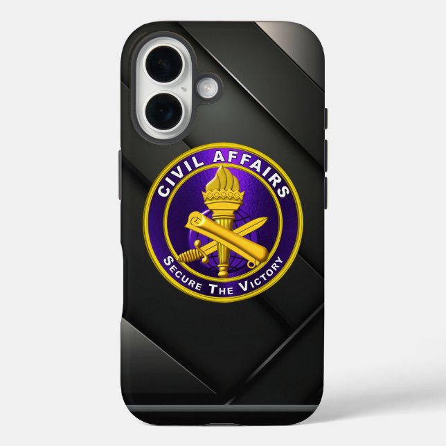 Zivile Angelegenheiten iPhone 16 Hülle (Rückseite)