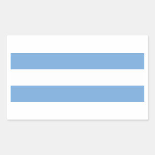 (Zivile) Flagge Argentiniens/Argentiniens Rechteckiger Aufkleber