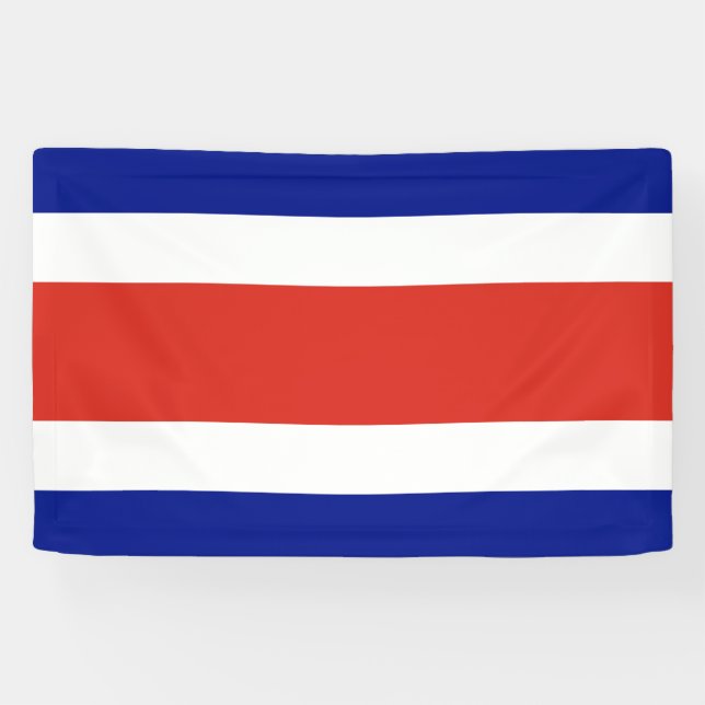 Zivile Flagge Costa Ricas Banner (Horizontal)
