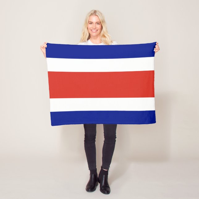 Zivile Flagge Costa Ricas Fleecedecke (Beispiel)
