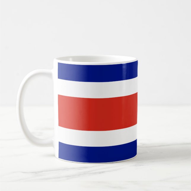Zivile Flagge Costa Ricas Kaffeetasse (Links)