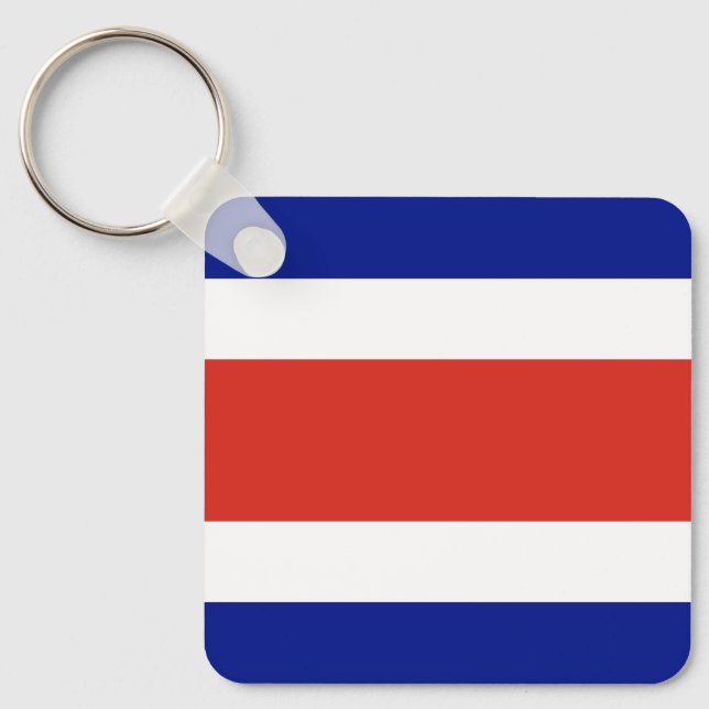Zivile Flagge Costa Ricas Schlüsselanhänger (Vorderseite)