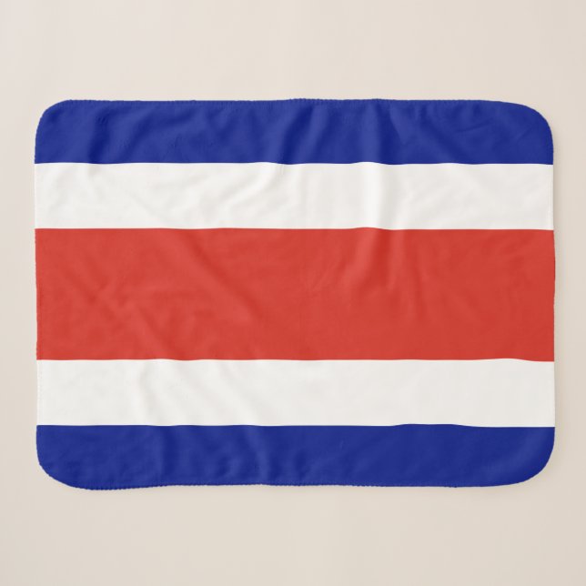 Zivile Flagge Costa Ricas Sherpadecke (Vorderseite (Horizontal))